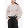 Woolrich Balanced Stripe Varsity Linen Blend Blouse