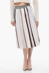 Woolrich Bayadere Patterned Scully Midi Skirt