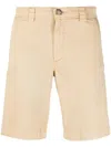 Woolrich Bermuda Shorts In Stretch Cotton In Beige