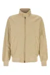 Woolrich Sand Cotton Blend Cruiser Bomber Jacket