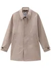 Woolrich Beige Giacca City Carcoat In Neutral