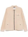 Woolrich Beige Jacket With Pockets And Zip Closure