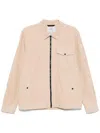 Woolrich Beige Jacket With Pockets And Zip Closure