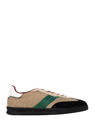 Woolrich Beige Lace Up Sneakers In Multi
