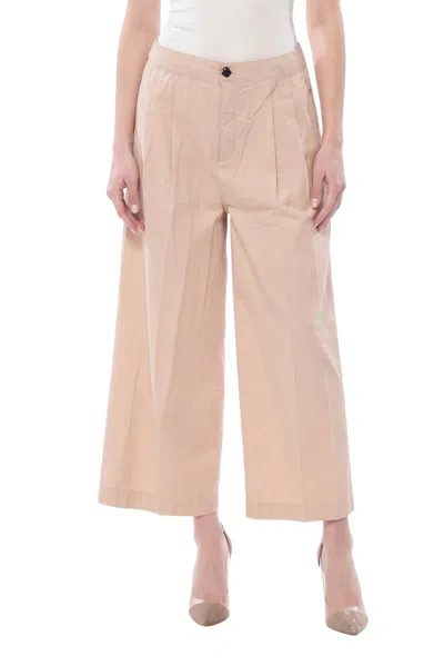Woolrich Beige Loose Pleated Pants In Silver