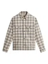 Woolrich Plaid Pattern Jacket Featuring Chest Pockets In Brown
