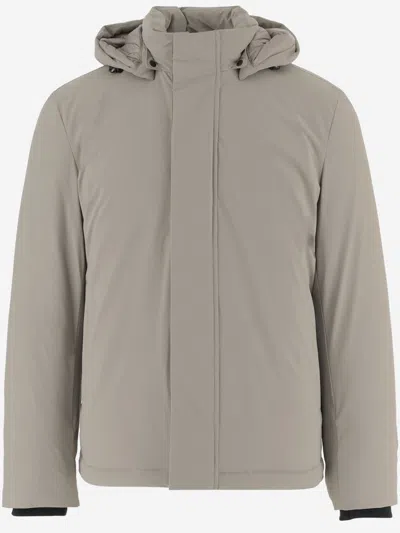 WOOLRICH MEN BEIGE SOLID JACKET, M LUXURY JACKETS FOR MEN DARVEYS