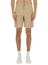 Woolrich Beige Solid Shorts In Brown