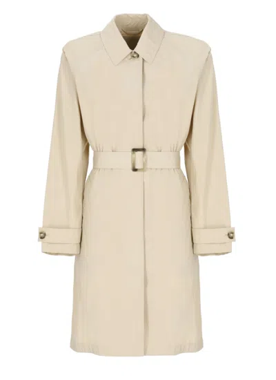 Woolrich Beige  Trench Coat With Classic Collar