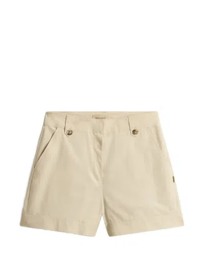 Woolrich Belt Loops Shorts In Neutral