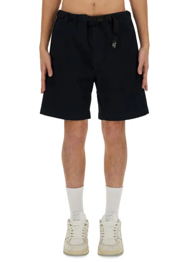 Woolrich Belted Bermuda Shorts In Black