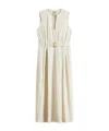Woolrich Long Cotton Dress Detachable Belt In White