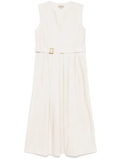 WOOLRICH BELTED MIDI DRESS