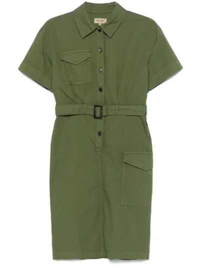 WOOLRICH BELTED SHIRT DRESS