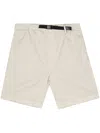 Woolrich Brown Solid Shorts In Neutrals