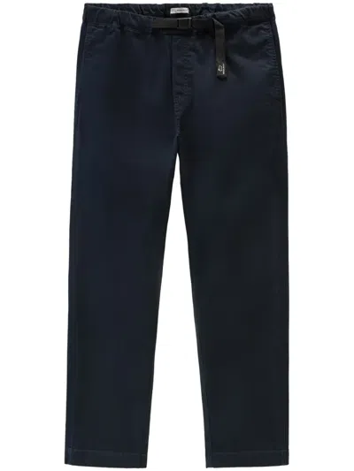 WOOLRICH BELTED STRAIGHT-LEG TROUSERS