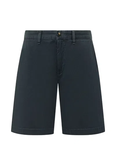 Woolrich Belt-loop Pocket Shorts In Blue