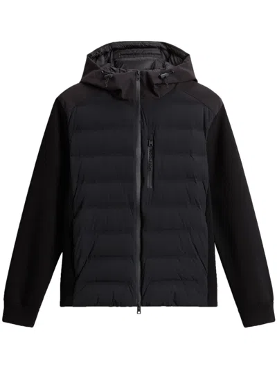 Woolrich Bering Hybrid Jacket In Black