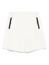 Woolrich White Shorts With Drawstring Waist And Multiple Pockets