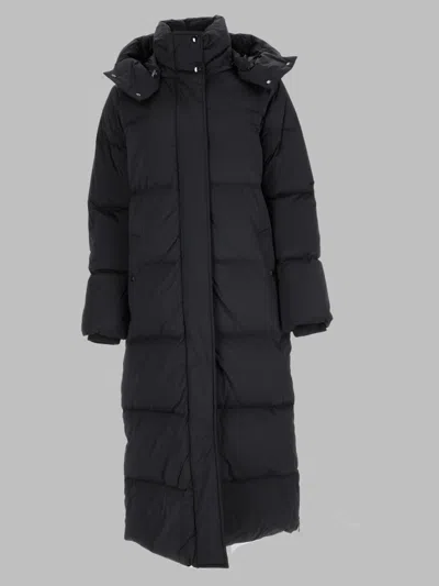 Woolrich Black Quilted Detachable Hood Down Jacket