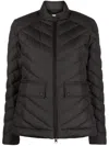 Woolrich Chevron Quilted Short Jacket In Black
