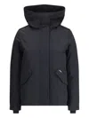 Woolrich Military Inspired Hooded Jacket In Black