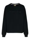 Woolrich 'embroidered Logo Crewneck In Negro