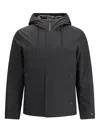 Woolrich Zippered Long-sleeved Casual Jacket In Black