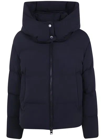 Woolrich Black Jacket "madison Jacket" In Blue