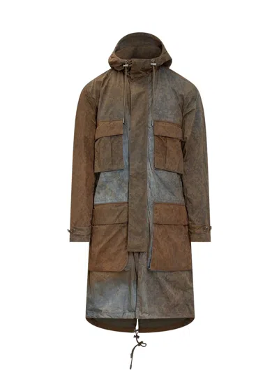 Woolrich Black Label Fishtail Parka In Green
