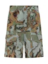 Woolrich Tie-dye Shorts In Green