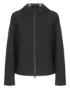 Woolrich Hooded Jacket With Side Slit Pockets