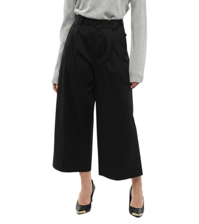 Woolrich Black Loose Pleated Pant