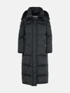 WOOLRICH BLACK NYLON AURORA LONG JACKET