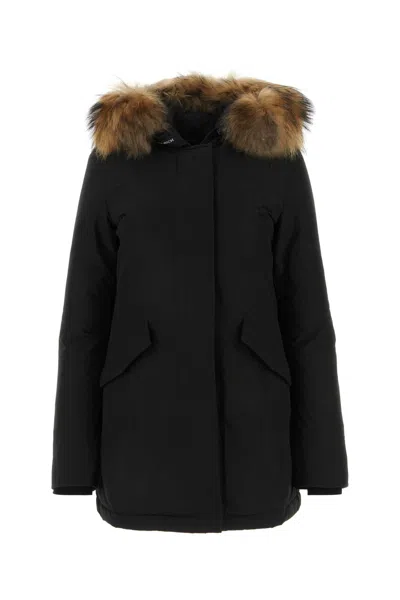 Woolrich Black Nylon Down Jacket