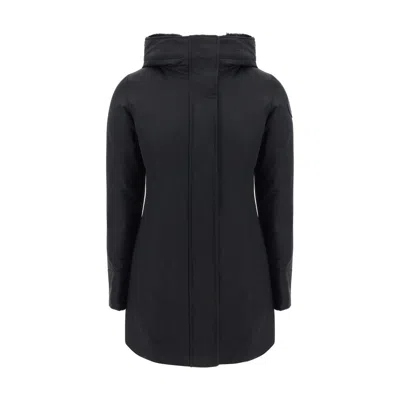 Woolrich Black Nylon Parka