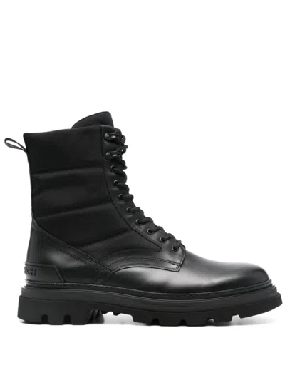 WOOLRICH BLACK PADDED ANKLE BOOT