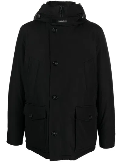 Woolrich Black Parka With Hood