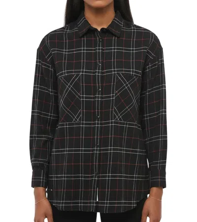 Woolrich Black Regular Checks Shirt In White