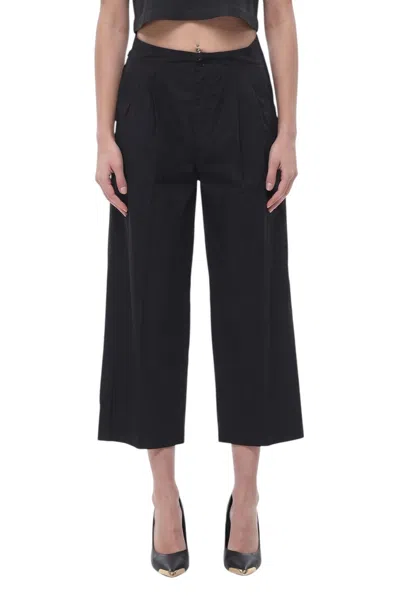 Woolrich Black Relaxed Pleated Pant