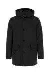 Woolrich Black Stretch Nylon Down Jacket In Black