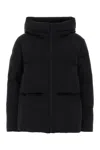 Woolrich Black Stretch Nylon Madison Down Jacket In Black