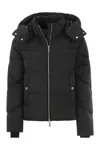 Woolrich Short Alsea Down Jacket In Black