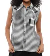 Woolrich Blackwhite Regular Gingham Shirt In Black