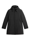 Woolrich Layered Coat In Black