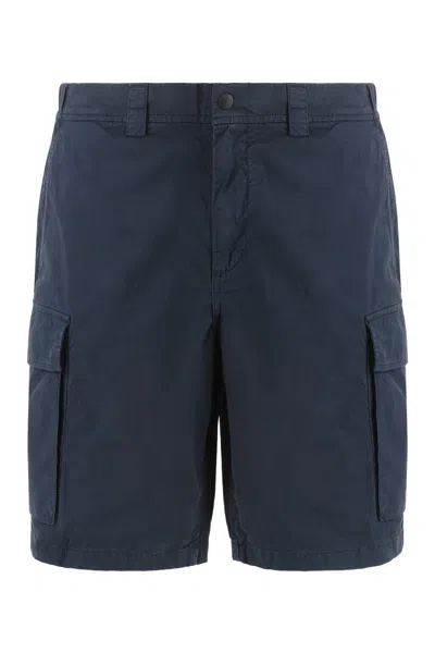 Woolrich Blue Cotton Bermuda Shorts
