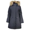 WOOLRICH BLUE COTTON JACKETS & COAT