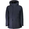 Woolrich Blue Cotton Men Jacket In Blue