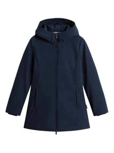 WOOLRICH BLUE HOODED JACKET