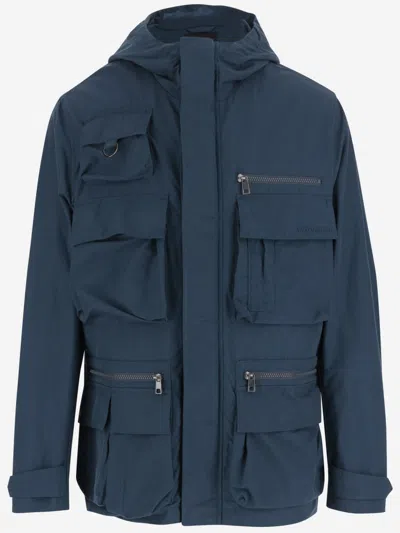 WOOLRICH BLUE LOGO JACKET
